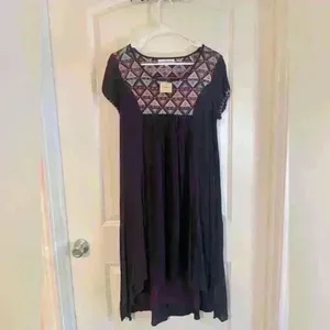 NWT Altar’d State Eggplant High Low Dress Geometric Design. Size Medium thumbnail 2