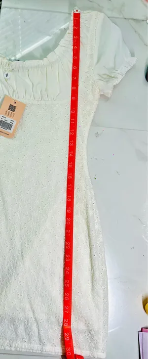 Tiger Mist White eyelet ruffled sleeve dress thumbnail 5