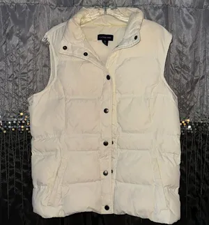 Land’s End Cream Puffer Vest thumbnail 1
