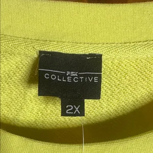 NWT PSK Collective Canary Yellow Sweatshirt & Joggers Set Size 2X | Athleisure thumbnail 3
