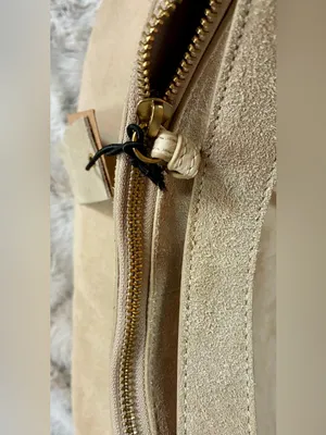 Margot Gabi Maxi Hobo - Cream/Beige Suede - NWT thumbnail 6