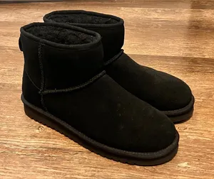 UGG Koolaburra Black Suede Ankle Booties thumbnail 1