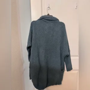 Hem & Thread Cozy Blue Women's Cardigan with pockets thumbnail 5