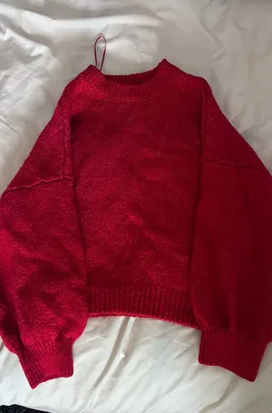 Red Marshalls Sweater Cropped thumbnail 1