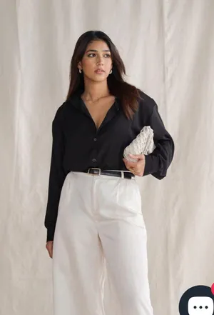 Black button down thumbnail 2