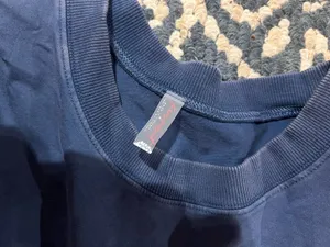 Free people movement blue cropped short sleeve tee m thumbnail 2