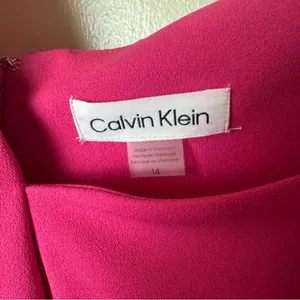 Calvin Klein Women's Asymmetrical-Neck Sheath Dress Size 14 thumbnail 6