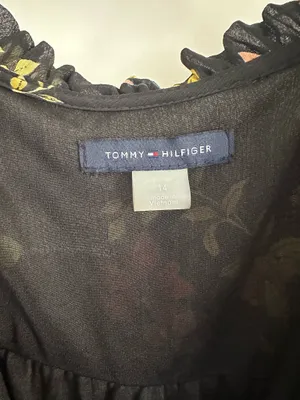 Tommy Hilfiger Dress Floral Black Women’s Size 14 thumbnail 3