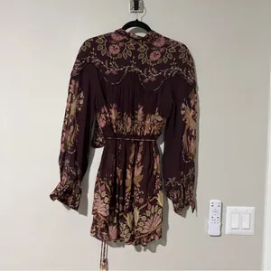 Farm Rio Burgundy Bella Knotted Neckline Size XS thumbnail 10