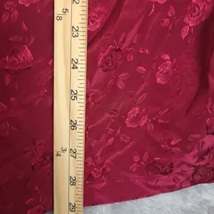 Vintage Jaclyn Smith Poppy‎ Red Pajama Top Blouse with Rose Motif Size Large thumbnail 6