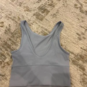 Lululemon Gray Ribbed Tank Top thumbnail 4