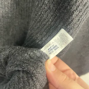 Aerie Women's CozyUp Ribbed Charcoal Sweater medium thumbnail 6