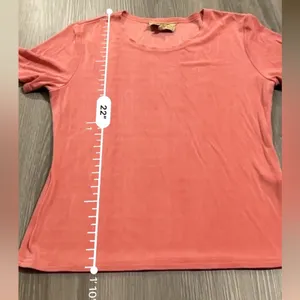 Double D Ranch Coral Pink Short Sleeve Basic Tee Shirt Size XS‎ thumbnail 8