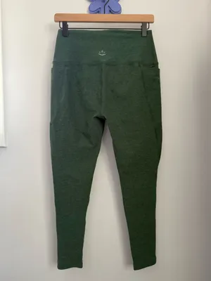 Beyond Yoga XL Spacedye Pockets High Waist Leggings Hunter Green Athletic Comfy thumbnail 3
