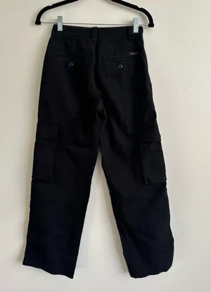 Aritzia TNA Black Troop Cargo Pants — Utility Cargo Trousers size 00 thumbnail 4