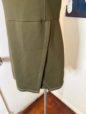 Altar'd State Olive Green Spaghetti Strap wrap romper Sz L NWT thumbnail 4
