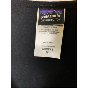 Patagonia Organic Cotton dress black women's size medium thumbnail 3