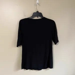 Harlowe & Graham small black short sleeve top‎ thumbnail 4
