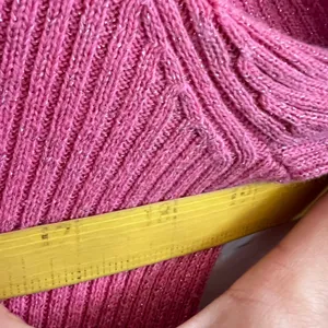 Vintage 90s Gap Pink Sweater‎ Women's Medium Turtleneck Chunky Knit Y2K 2000s thumbnail 6