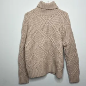 Caslon Women’s Chunky Cable Knit Turtleneck Sweater Size Medium NWOT thumbnail 14