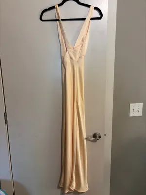 Showpo Yellow Satin Midi Dress thumbnail 5