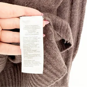 J.Crew Ribbed Mockneck Sweater in‎ Supersoft Yarn Women's 2X Brown Quiet Luxury thumbnail 6