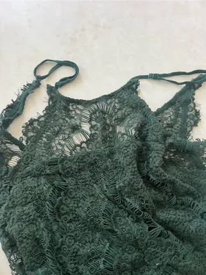 Intimately Free People Green She's Got It Lace Dress Size Small thumbnail 3
