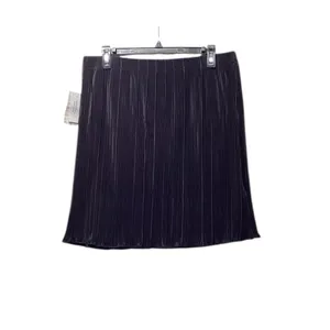 LulaRoe Samantha Plisse pull on Mini skirt size Large Black thumbnail 3