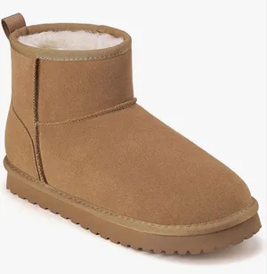 NEW Genuine Suede Boots Platform Mini Snow Boots Ankle Booties 5.5 thumbnail 1