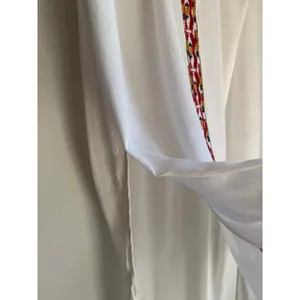 O'Neill Embroidered Gauze Cover-Up Dress Women's XS Ivory Boho Beach Resort thumbnail 4