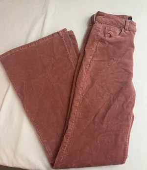Black Label by C’est Toi Pink Corduroy Flare Jeans thumbnail 2