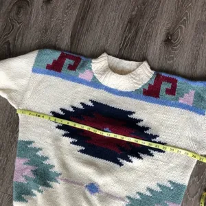 Vintage Susann D hand knitted Aztec Sweater thumbnail 6