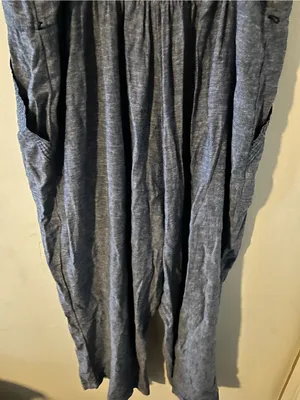 Old Navy Blue Chambray Linen Blend Straight Leg Jumpsuit 2X Euro Summer Capsule thumbnail 7