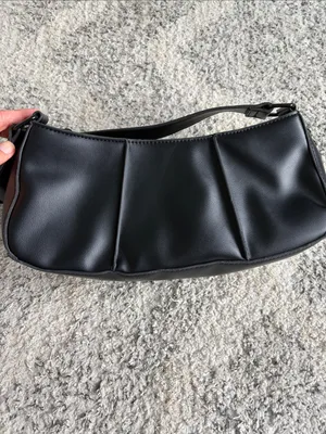 BCBGeneration Classic Black Baguette Shoulder Bag Y2K thumbnail 7