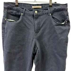 Levis Blue Classic Capri High Waist Lightweight Stretch Jeans Womens 12 31 Waist thumbnail 2