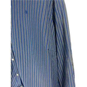 Ralph Lauren Womens 3xl Blue Monogram Dress Shirt Button Down Striped Old Money thumbnail 5