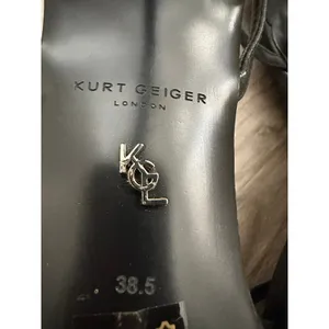 Kurt Geiger London Brixton Stiletto Sandals black quilted size 38.5/8.5 thumbnail 7