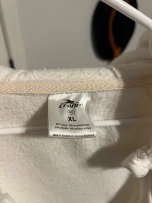 Crane Creamy White Hooded Jacket Size XL thumbnail 4