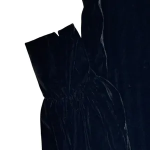 Banana Republic Women's Shift Dress Open‎ Back Long Sleeve Velvet Black XL NWT thumbnail 4