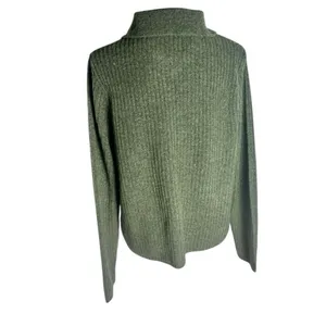 Abercrombie & Fitch Pearl Button Collared Cardigan in green XL NWT thumbnail 3