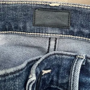 Mother the Mid Rise Dazzler Ankle Fray Jeans distressed medium wash cropped 26 thumbnail 8