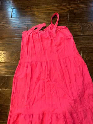 BB Dakota Hot Pink Sleeveless maxi Dress size medium new with tags thumbnail 6