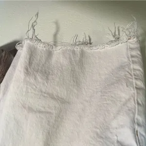 Universal Thread Women's 14/32 High-Rise Vintage‎ Midi Jean Shorts White Stretch thumbnail 7