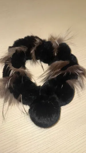 Rabbit scarf black Size none thumbnail 2