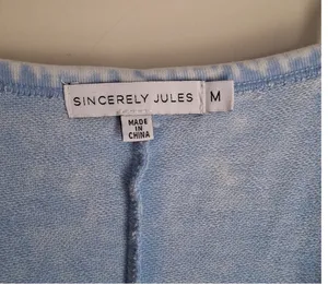 Sincerely Jules Mineral Wash Jumpsuit sz M thumbnail 7