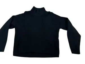 Abercrombie & Fitch Black Ribbed Turtleneck Sweater Size S thumbnail 1