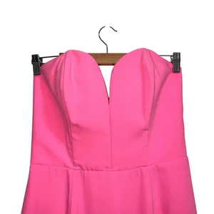 Amanda Uprichard x Revolve Cherri Strapless Maxi Gown In Shocking Pink thumbnail 4