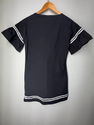 Anna Lane & Co Ric Rac Shift Dress Bell Sleeve Boutique Mod Resort‎ Vacation thumbnail 8