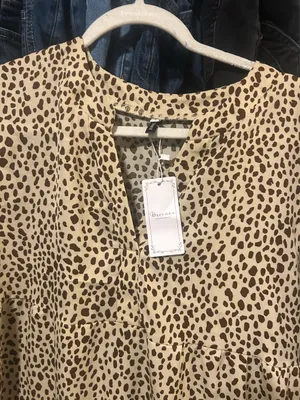 Leopard print dress Tan Size L thumbnail 2
