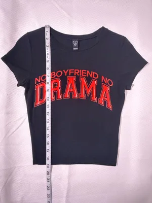 Windsor NO BOYFRIEND NO DRAMA Graphic Tee thumbnail 4